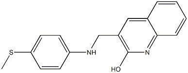 3-({[4-(methylsulfanyl)phenyl]amino}methyl)quinolin-2-ol