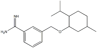 3-({[5-methyl-2-(propan-2-yl)cyclohexyl]oxy}methyl)benzene-1-carboximidamide 化学構造式
