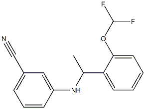 3-({1-[2-(difluoromethoxy)phenyl]ethyl}amino)benzonitrile