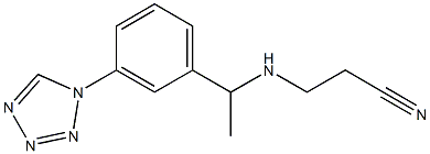  3-({1-[3-(1H-1,2,3,4-tetrazol-1-yl)phenyl]ethyl}amino)propanenitrile