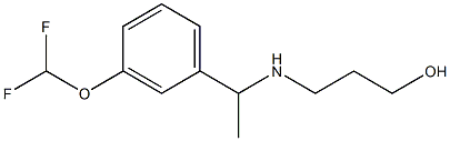 3-({1-[3-(difluoromethoxy)phenyl]ethyl}amino)propan-1-ol Structure