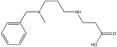 3-({3-[benzyl(methyl)amino]propyl}amino)propanoic acid Struktur