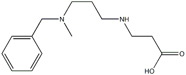 3-({3-[benzyl(methyl)amino]propyl}amino)propanoic acid,,结构式