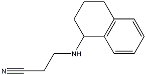 3-(1,2,3,4-tetrahydronaphthalen-1-ylamino)propanenitrile 化学構造式