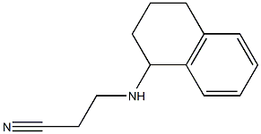 3-(1,2,3,4-tetrahydronaphthalen-1-ylamino)propanenitrile Structure