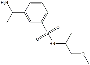 3-(1-aminoethyl)-N-(1-methoxypropan-2-yl)benzene-1-sulfonamide