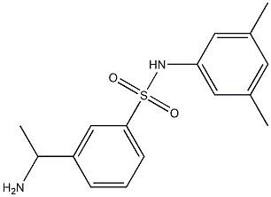 3-(1-aminoethyl)-N-(3,5-dimethylphenyl)benzene-1-sulfonamide Structure