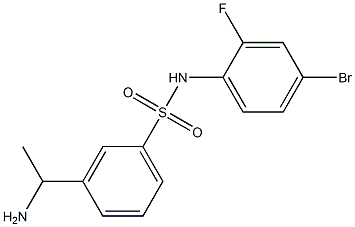 3-(1-aminoethyl)-N-(4-bromo-2-fluorophenyl)benzene-1-sulfonamide