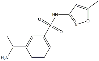 3-(1-aminoethyl)-N-(5-methyl-1,2-oxazol-3-yl)benzene-1-sulfonamide