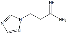 3-(1H-1,2,4-triazol-1-yl)propanimidamide,,结构式