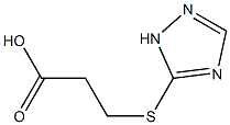 3-(1H-1,2,4-triazol-5-ylthio)propanoic acid Struktur