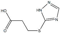 3-(1H-1,2,4-triazol-5-ylthio)propanoic acid Structure