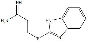 3-(1H-1,3-benzodiazol-2-ylsulfanyl)propanimidamide Structure