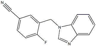  3-(1H-benzimidazol-1-ylmethyl)-4-fluorobenzonitrile