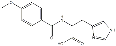 3-(1H-imidazol-4-yl)-2-[(4-methoxybenzoyl)amino]propanoic acid Structure