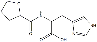 3-(1H-imidazol-4-yl)-2-[(tetrahydrofuran-2-ylcarbonyl)amino]propanoic acid,,结构式