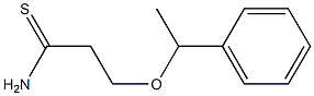 3-(1-phenylethoxy)propanethioamide Structure