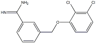 3-(2,3-dichlorophenoxymethyl)benzene-1-carboximidamide Structure