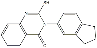 3-(2,3-dihydro-1H-inden-5-yl)-2-sulfanyl-3,4-dihydroquinazolin-4-one