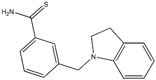 3-(2,3-dihydro-1H-indol-1-ylmethyl)benzene-1-carbothioamide