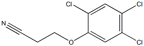 3-(2,4,5-trichlorophenoxy)propanenitrile,,结构式