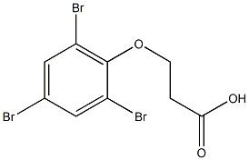 3-(2,4,6-tribromophenoxy)propanoic acid Struktur