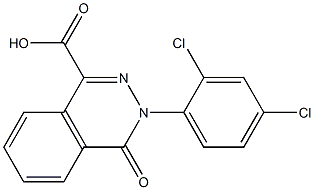 3-(2,4-dichlorophenyl)-4-oxo-3,4-dihydrophthalazine-1-carboxylic acid Structure