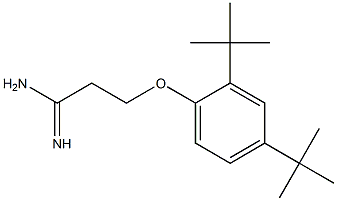 3-(2,4-di-tert-butylphenoxy)propanimidamide Structure