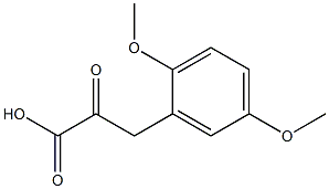 3-(2,5-dimethoxyphenyl)-2-oxopropanoic acid Struktur