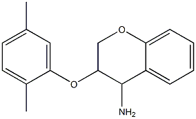 3-(2,5-dimethylphenoxy)-3,4-dihydro-2H-1-benzopyran-4-amine 化学構造式