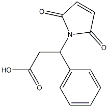3-(2,5-dioxo-2,5-dihydro-1H-pyrrol-1-yl)-3-phenylpropanoic acid Structure