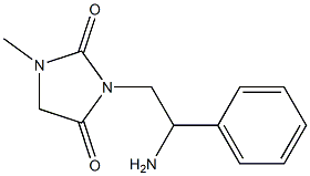  3-(2-amino-2-phenylethyl)-1-methylimidazolidine-2,4-dione