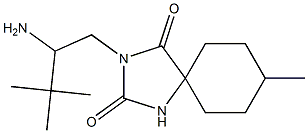 3-(2-amino-3,3-dimethylbutyl)-8-methyl-1,3-diazaspiro[4.5]decane-2,4-dione Structure