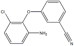 3-(2-amino-6-chlorophenoxy)benzonitrile 结构式
