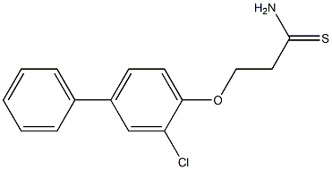  3-(2-chloro-4-phenylphenoxy)propanethioamide