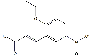 3-(2-ethoxy-5-nitrophenyl)prop-2-enoic acid,,结构式