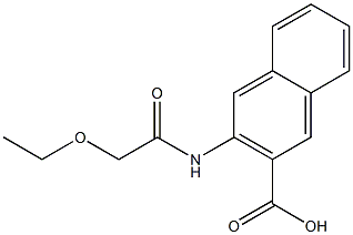 3-(2-ethoxyacetamido)naphthalene-2-carboxylic acid 化学構造式