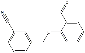 3-(2-formylphenoxymethyl)benzonitrile Structure