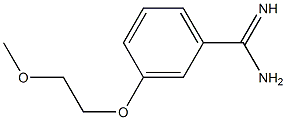 3-(2-methoxyethoxy)benzenecarboximidamide,,结构式