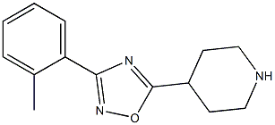 3-(2-methylphenyl)-5-(piperidin-4-yl)-1,2,4-oxadiazole