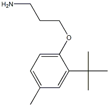 3-(2-tert-butyl-4-methylphenoxy)propan-1-amine,,结构式