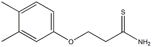 3-(3,4-dimethylphenoxy)propanethioamide,,结构式