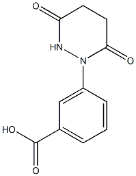 3-(3,6-dioxotetrahydropyridazin-1(2H)-yl)benzoic acid,,结构式