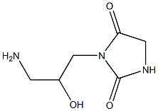 3-(3-amino-2-hydroxypropyl)imidazolidine-2,4-dione Structure