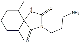 3-(3-aminopropyl)-6,10-dimethyl-1,3-diazaspiro[4.5]decane-2,4-dione