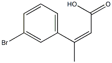 3-(3-bromophenyl)but-2-enoic acid Struktur