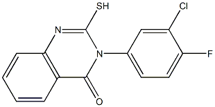 3-(3-chloro-4-fluorophenyl)-2-sulfanyl-3,4-dihydroquinazolin-4-one|