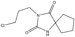 3-(3-chloropropyl)-1,3-diazaspiro[4.4]nonane-2,4-dione 结构式