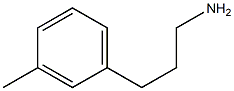 3-(3-methylphenyl)propan-1-amine,,结构式