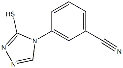 3-(3-sulfanyl-4H-1,2,4-triazol-4-yl)benzonitrile Struktur